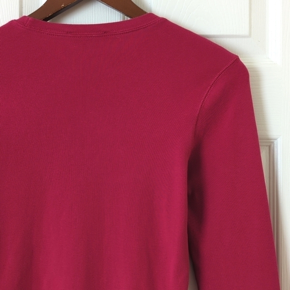 Ralph Lauren Sport Y2K Vintage Classic Long Sleeve Crewneck T-shirt Hot Pink S - Picture 10 of 10